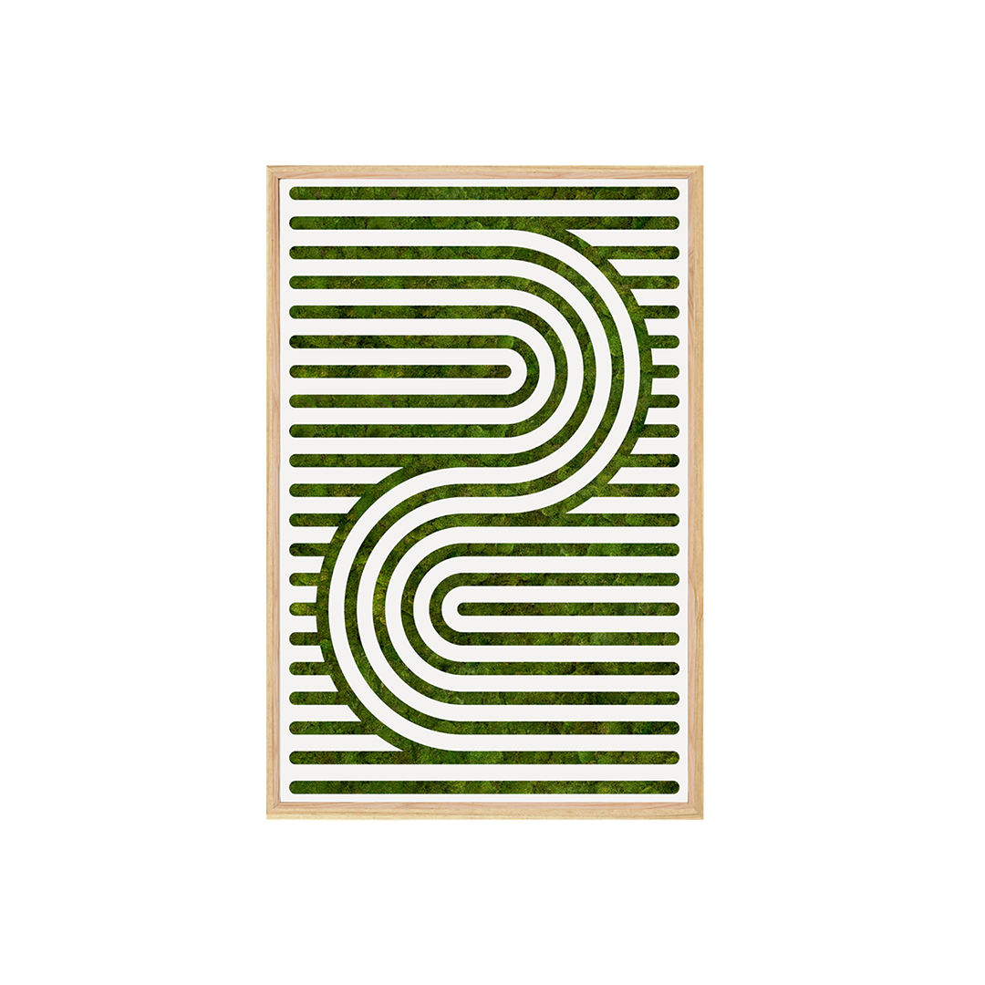 Moss Art - Optical Series No. 016 (3' x 2')