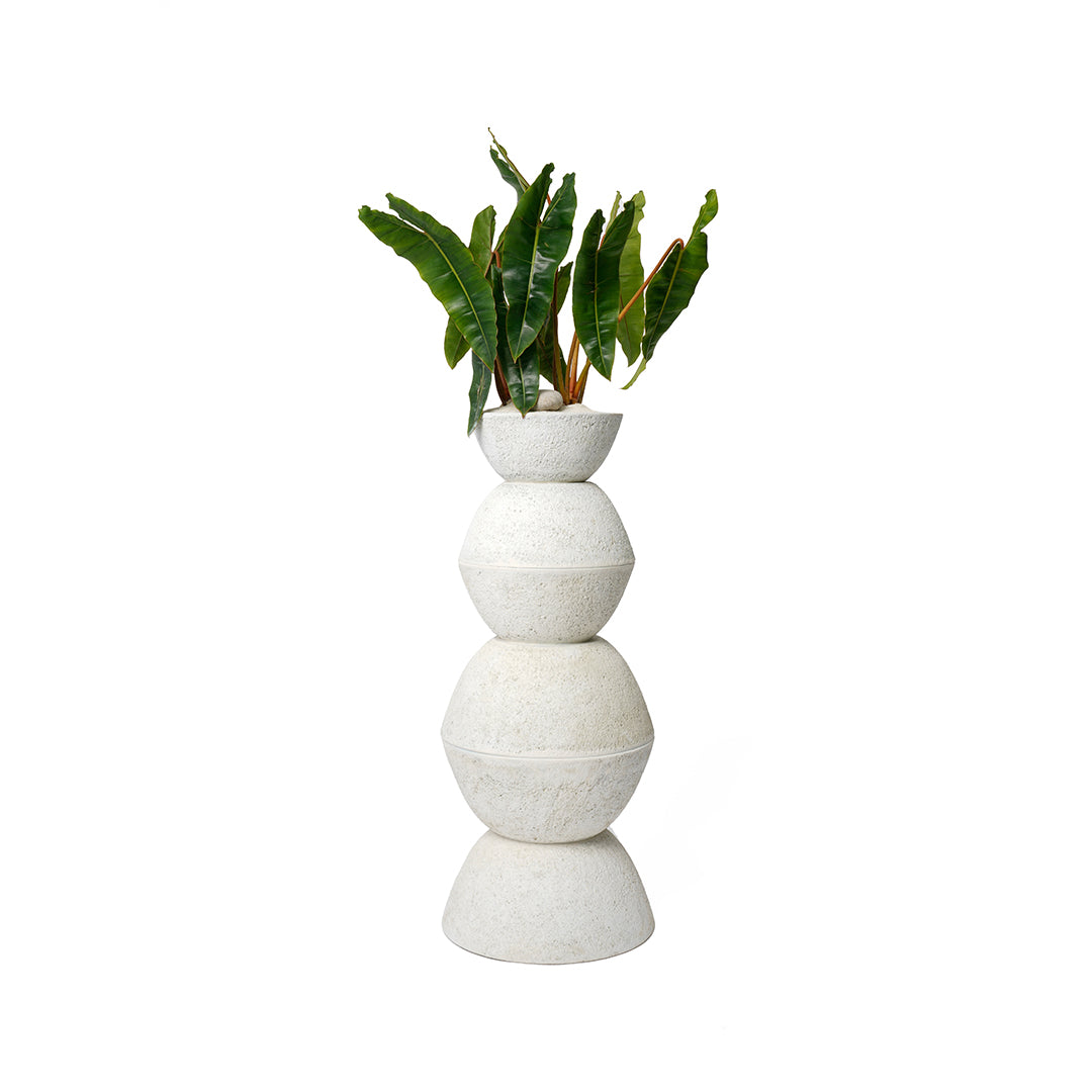 Totem Sculpture White 6B