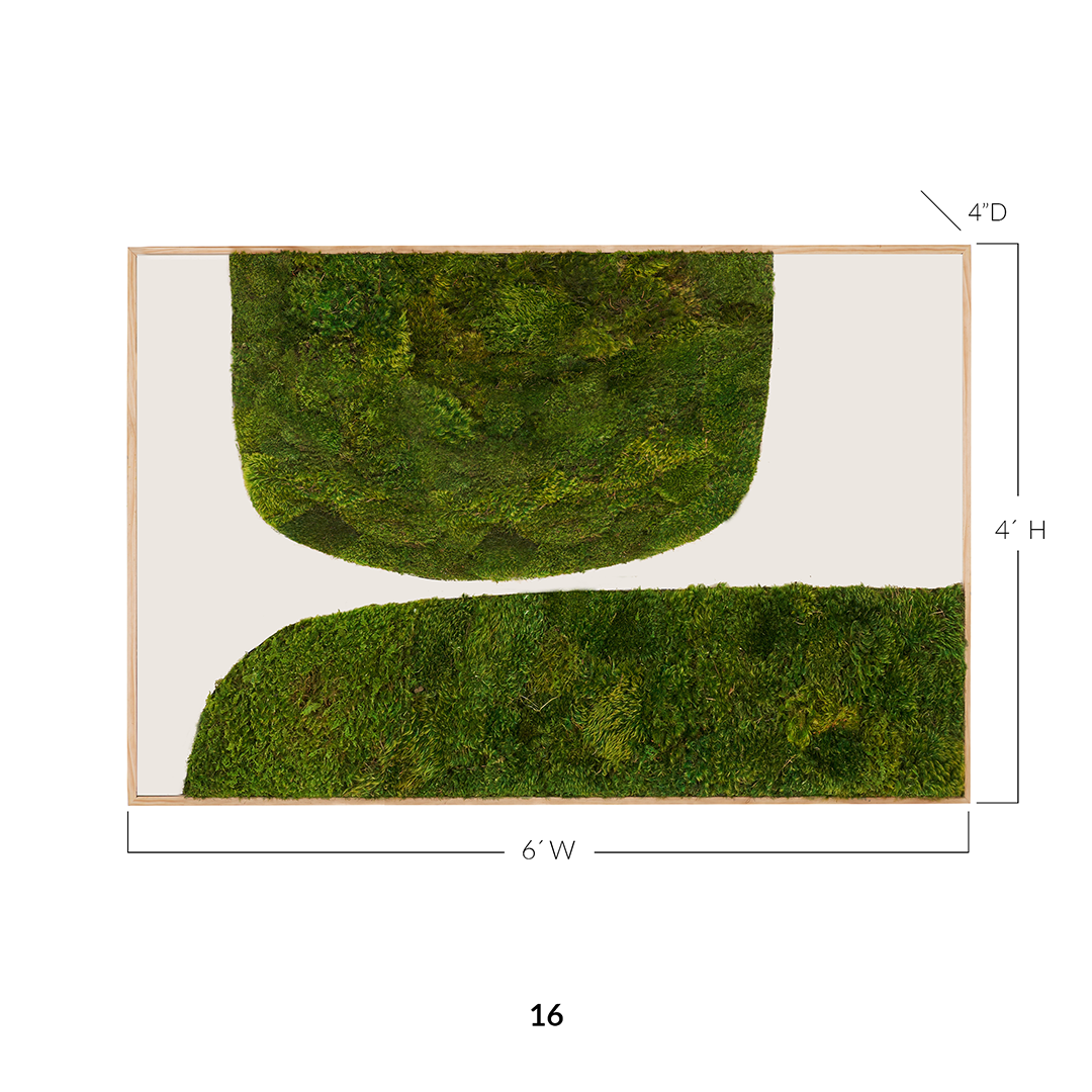 Moss Art - Abstract Series No. 024 (6' x 4')