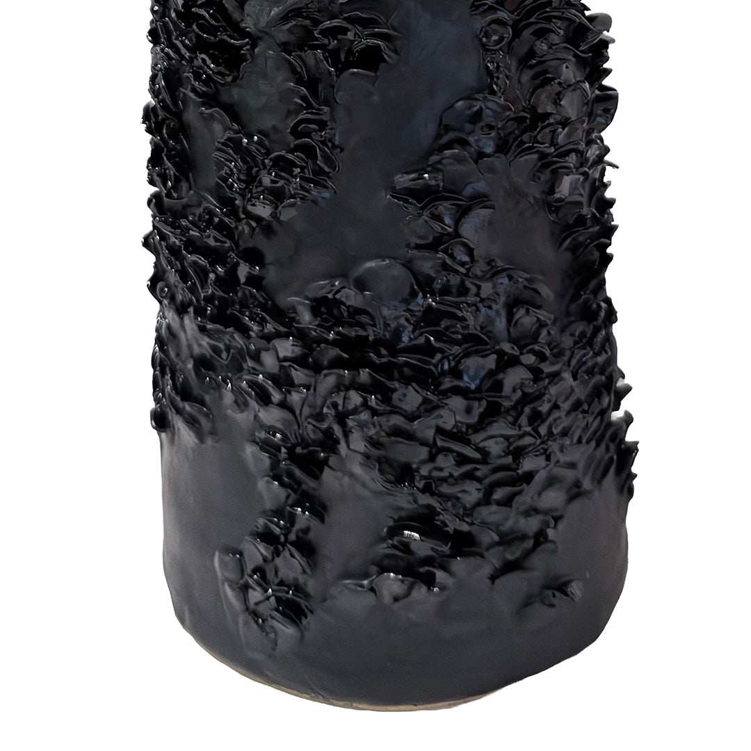 Ancient Sea Black Vase by Consuelo Becerra