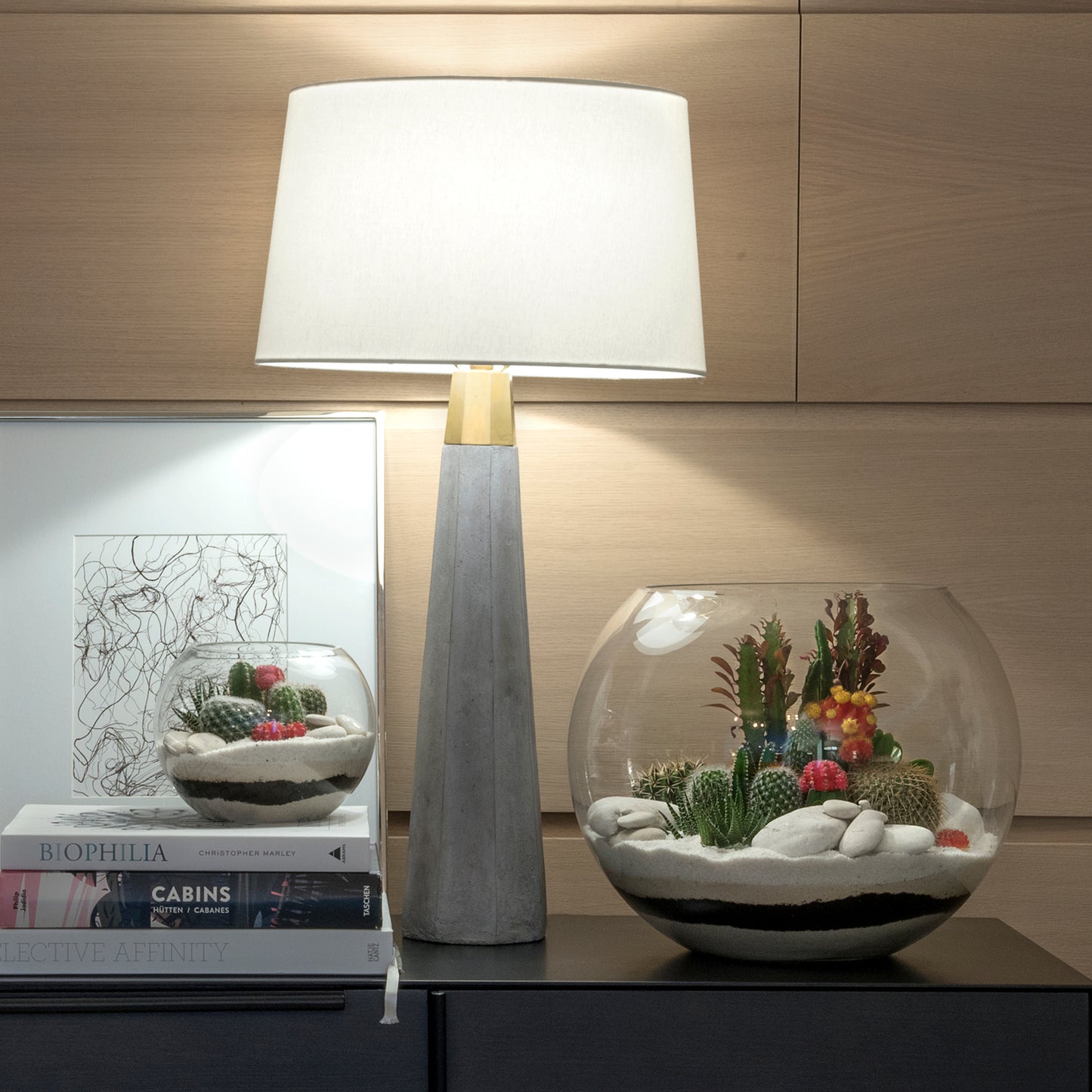 Fishbowl Glass Terrarium - White