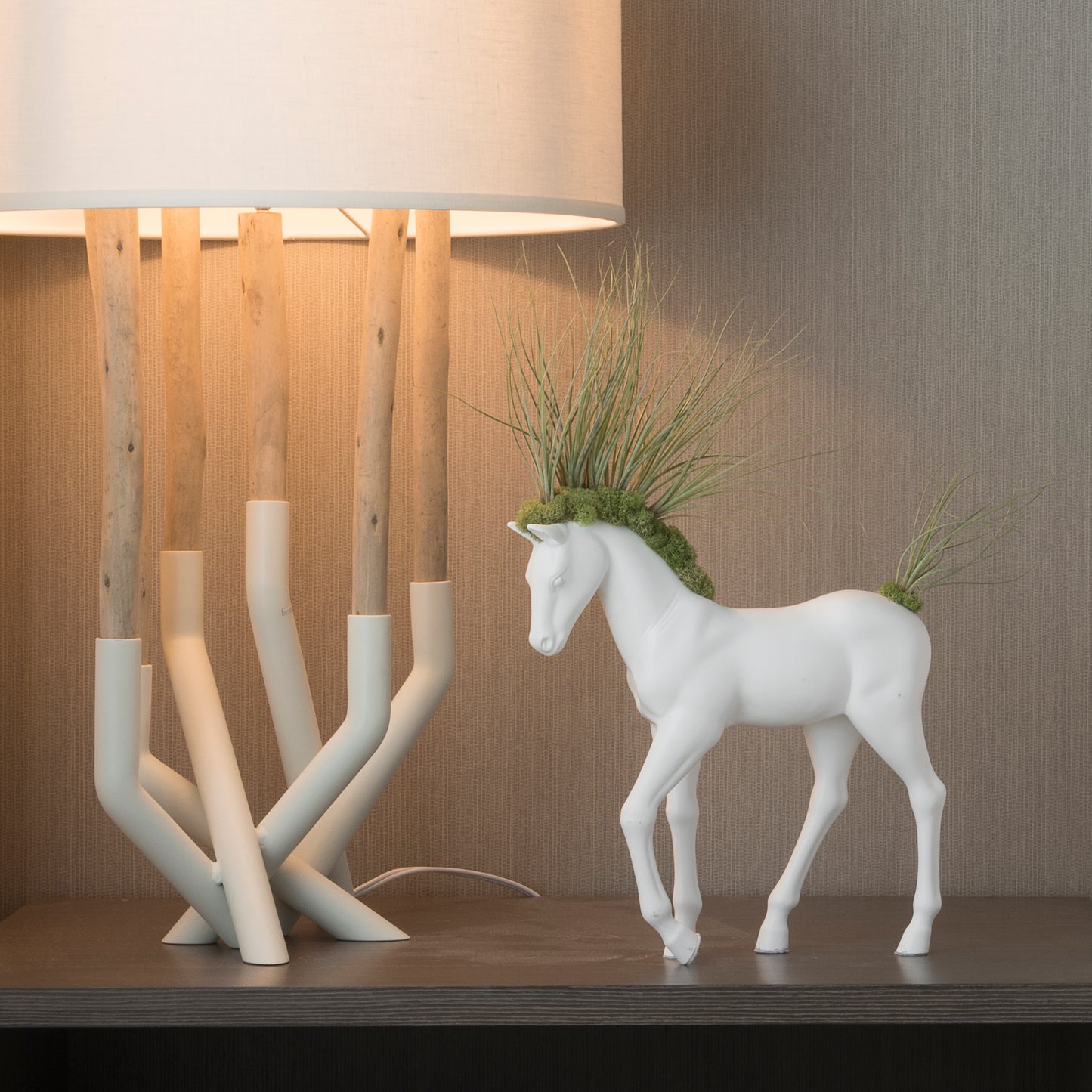Upcycled Toy Horse Figurine - Small Walking