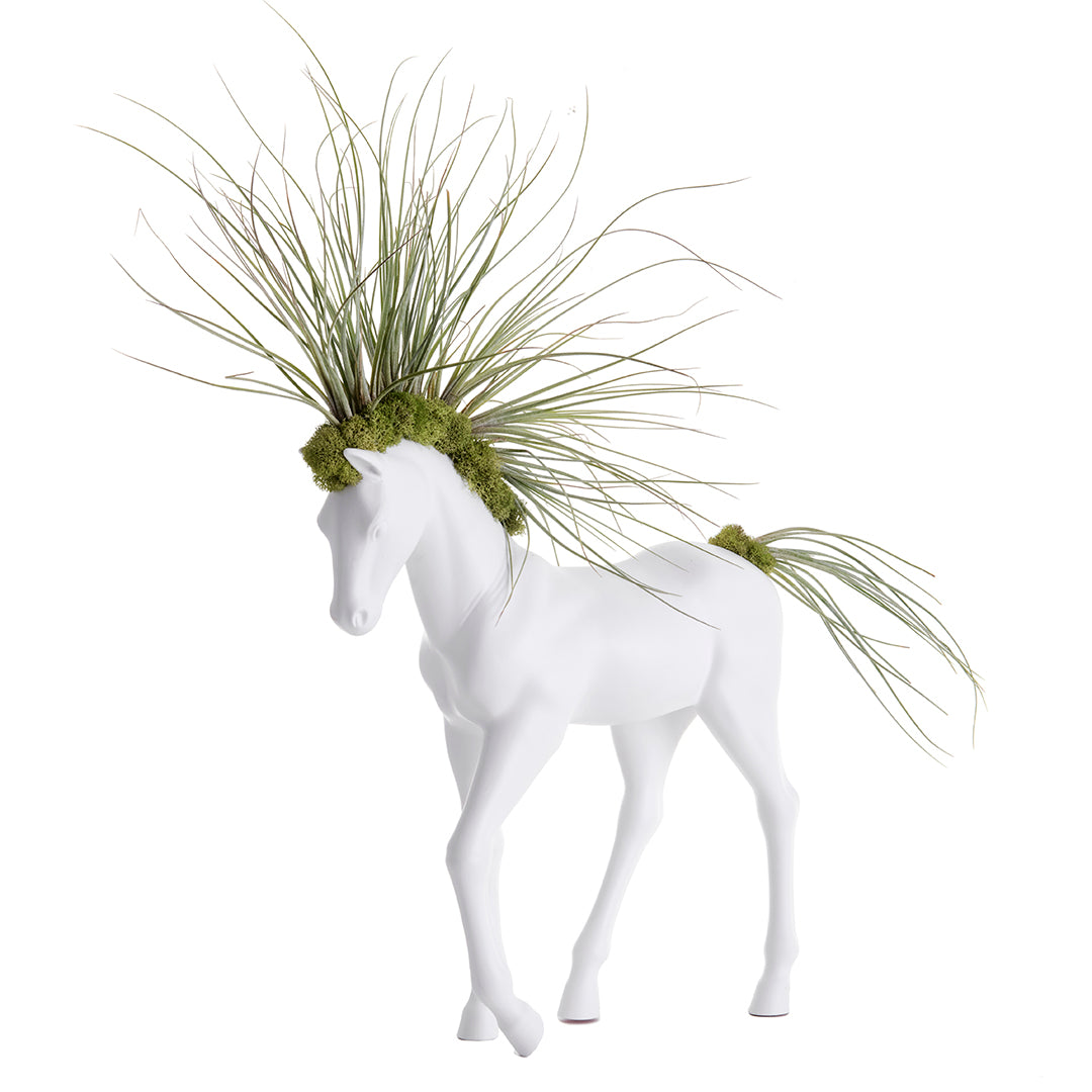 Upcycled Toy Horse Figurine - Small Walking