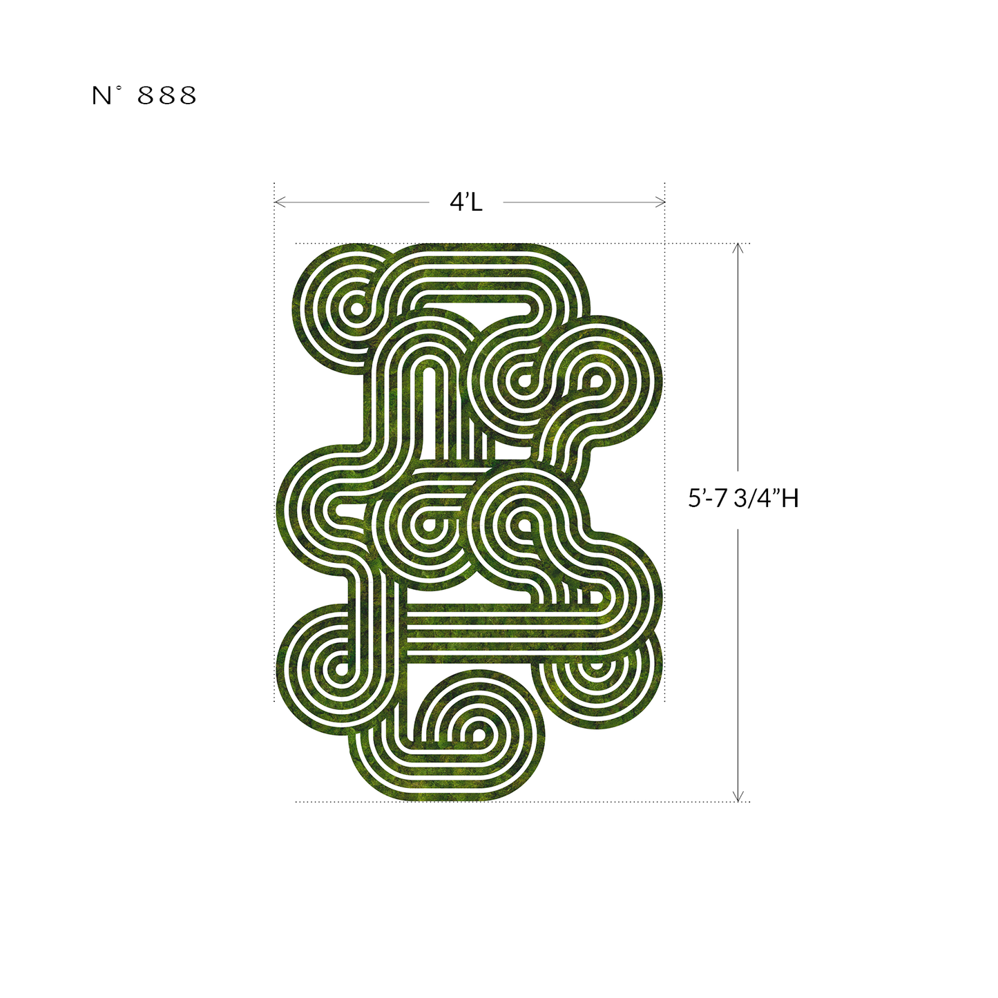 "Optical Series Labyrinth N° 888" (2024) Plant the Future