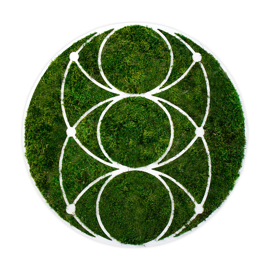 Moss Sacred Geometry - Pisces Eye Trinity (30" Diameter)