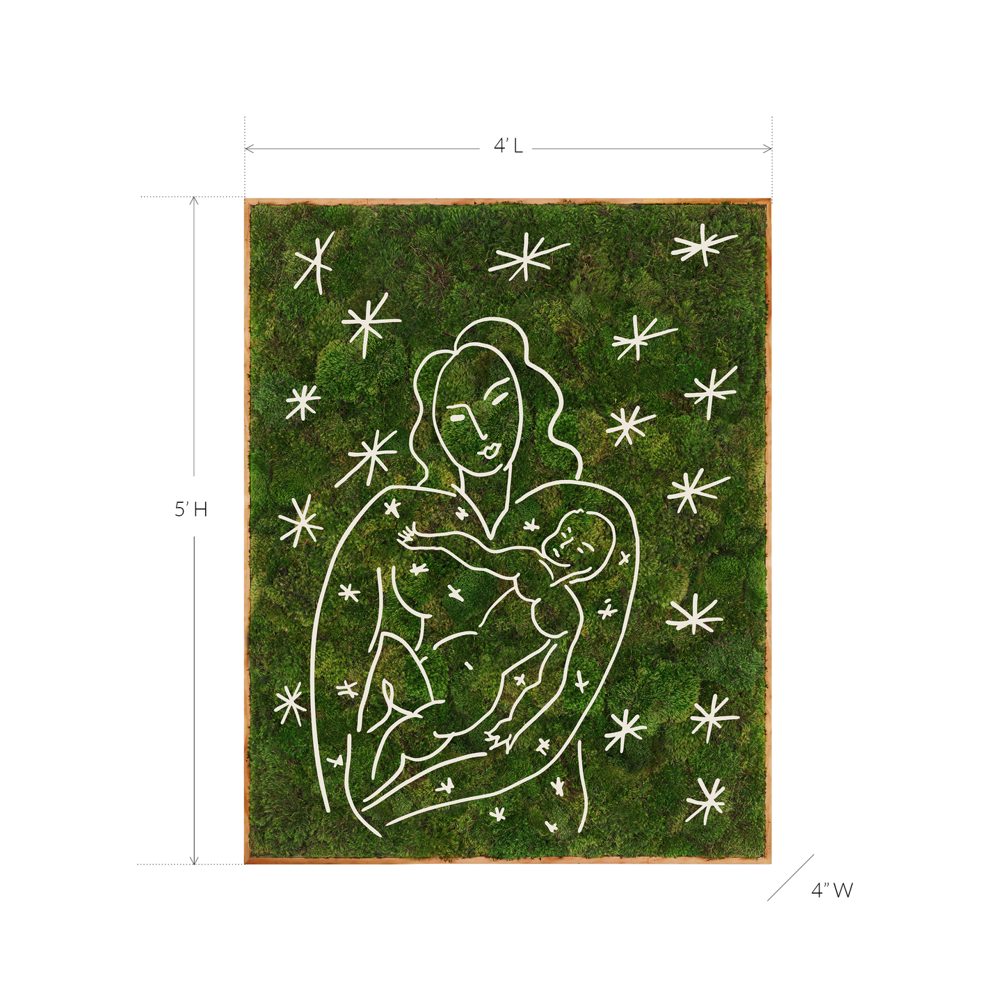 Le Bonheur de Vivre Series "Gloria" (2024) 5´x 4´ Plant the Future