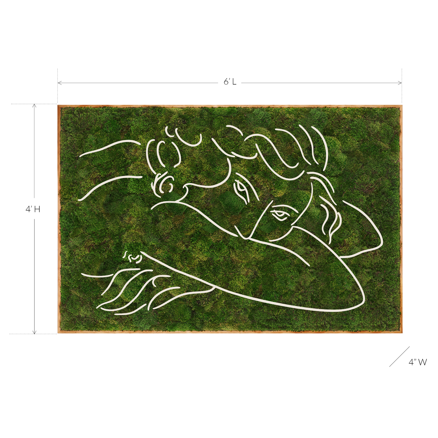 Le Bonheur de Vivre Series "Lucrecia" (2024) 4´x 6´ Plant the Future