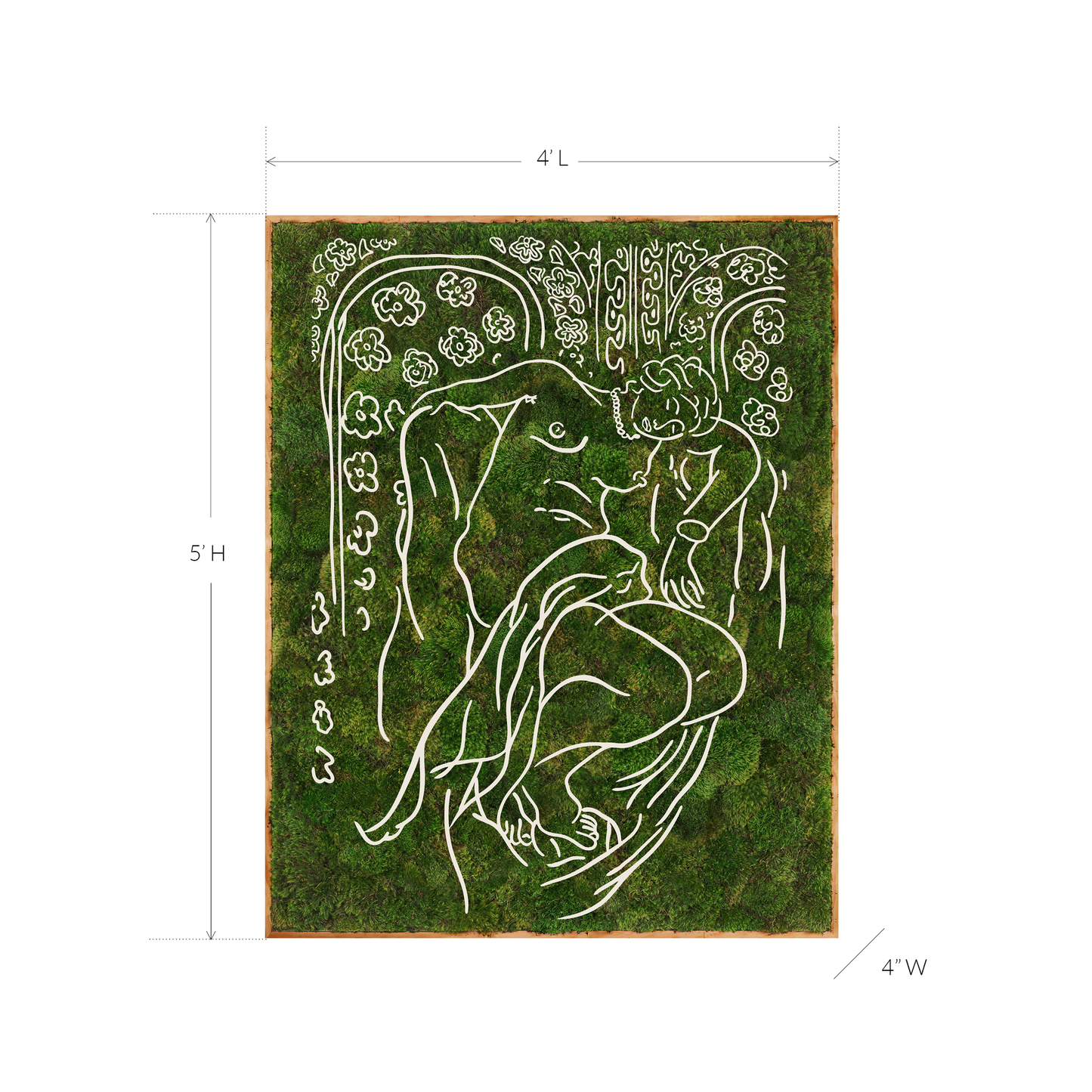 Le Bonheur de Vivre Series "Eugenia" (2024) 5´x 4´ Plant the Future