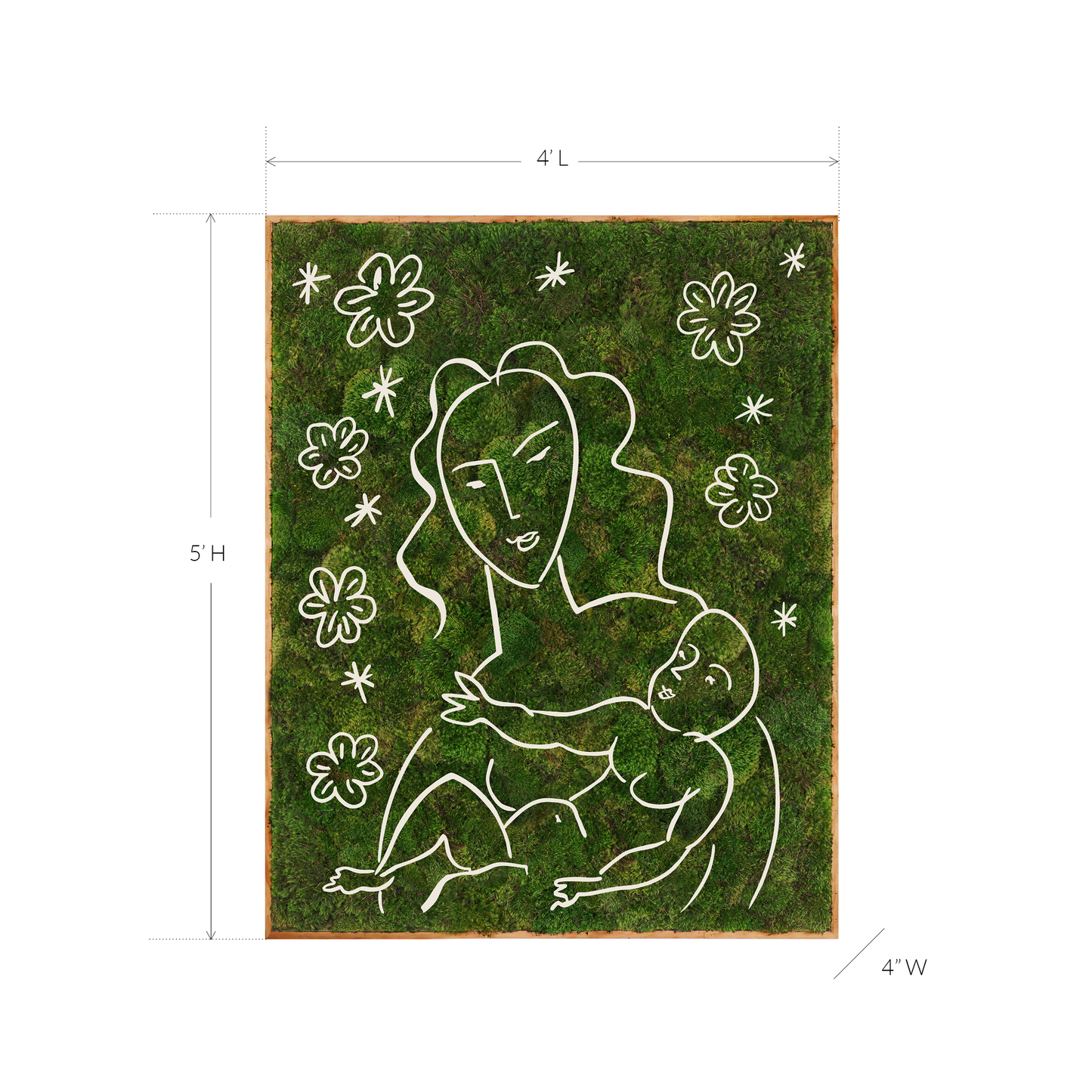 Le Bonheur de Vivre Series "Franca" (2024) 5´x 4´ Plant the Future