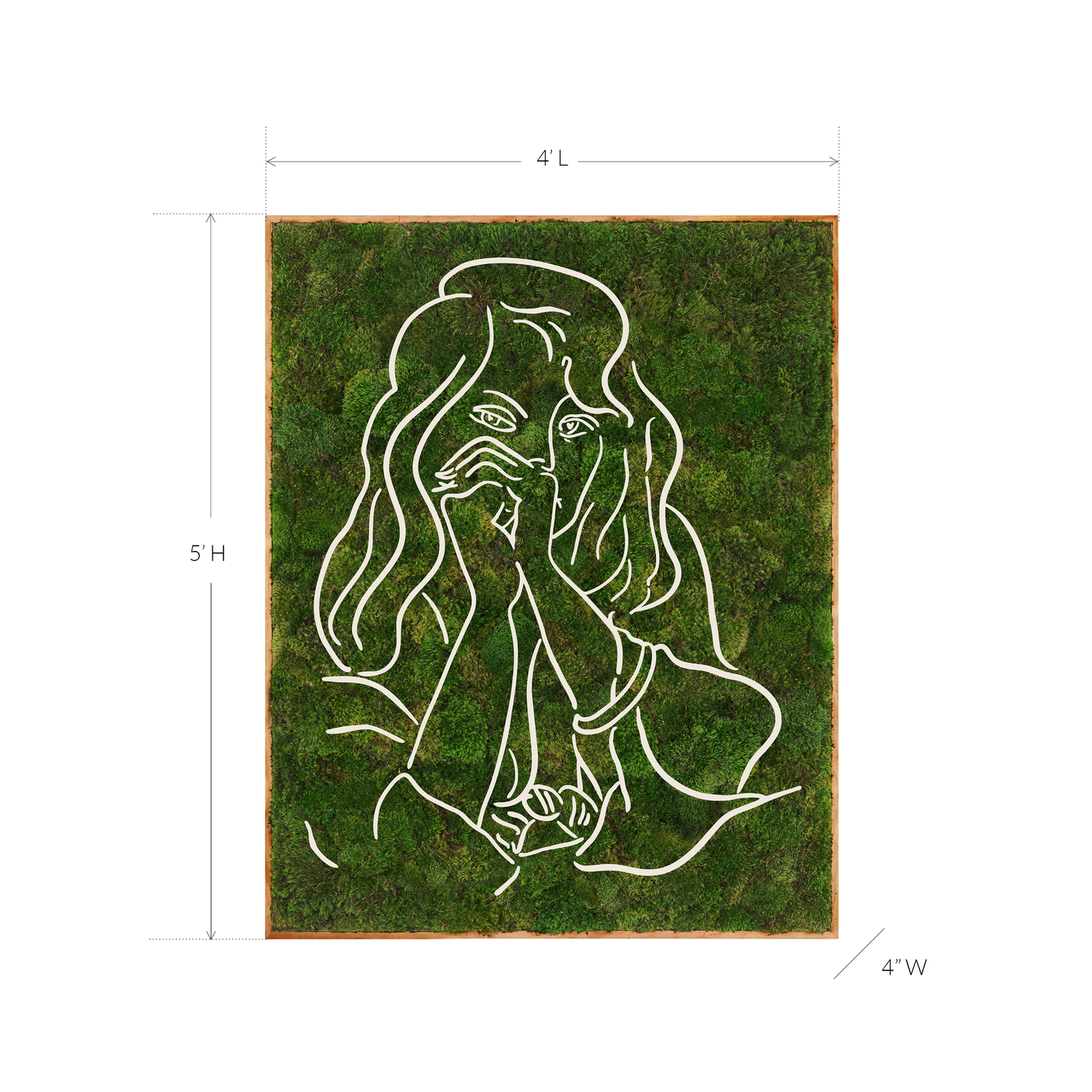 Le Bonheur de Vivre Series "Candelaria" (2024) 5´x 4´ Plant the Future