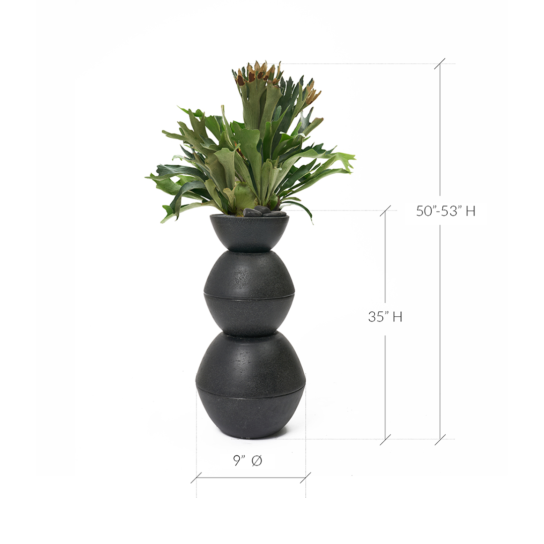 Totem Sculpture Black 5