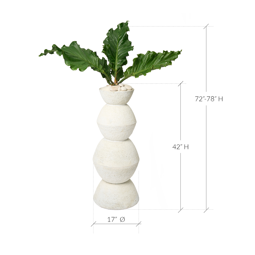 Totem Sculpture White 6B