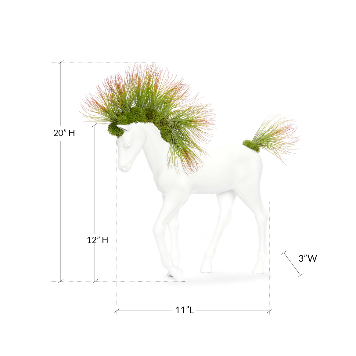 Upcycled Toy Horse Figurine - Small Walking