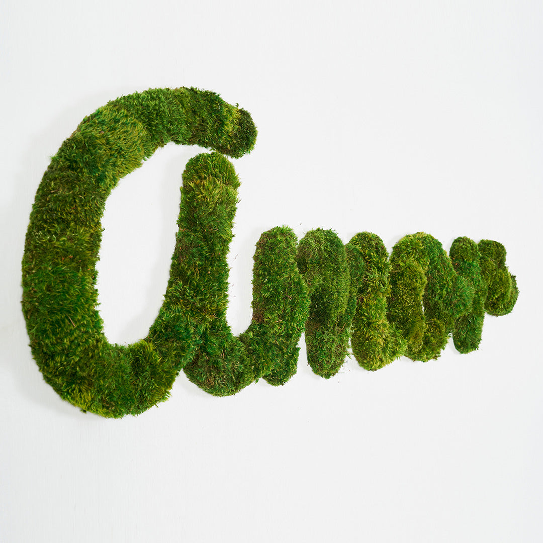 Moss Sign - "Amor" Cursive