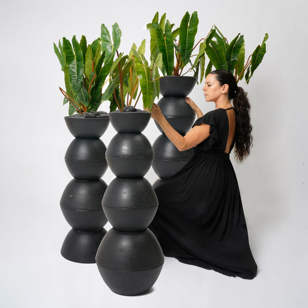 Totem Sculpture Black 6