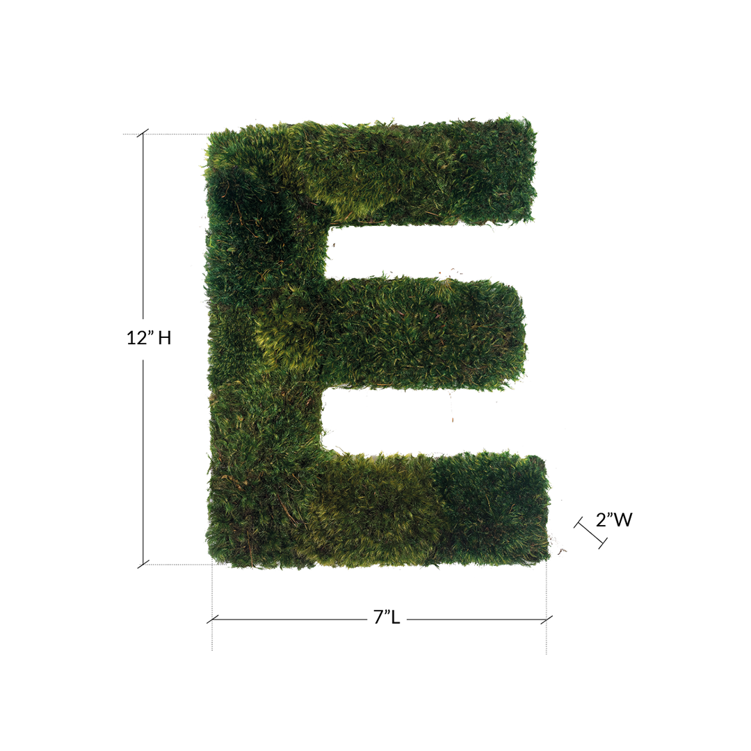 Moss Sign - By Letter - Block Letters