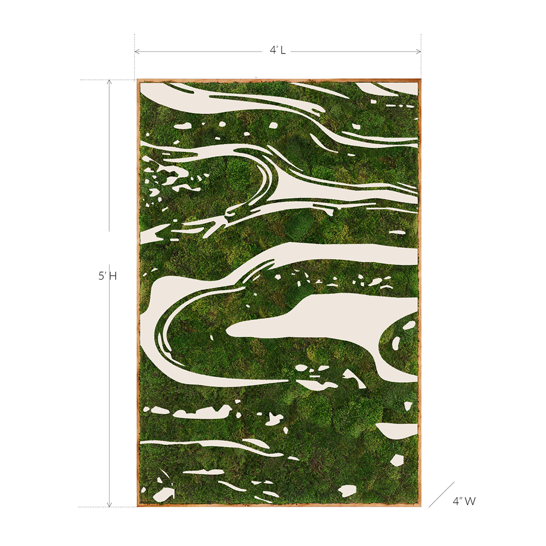 " Organic Flow No. 111" (2024) 6' x 4' Plant the Future