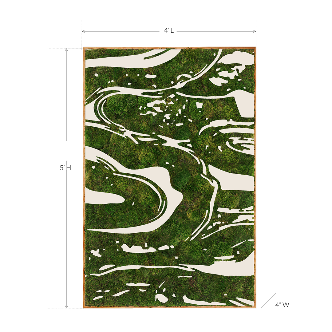 "Organic Flow No. 333" (2024) 6' x 4' Plant the Future