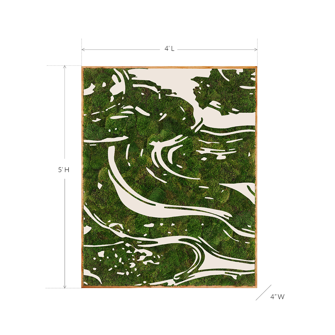 " Organic Flow No. 444" (2024) 5' x 4' Plant the Future