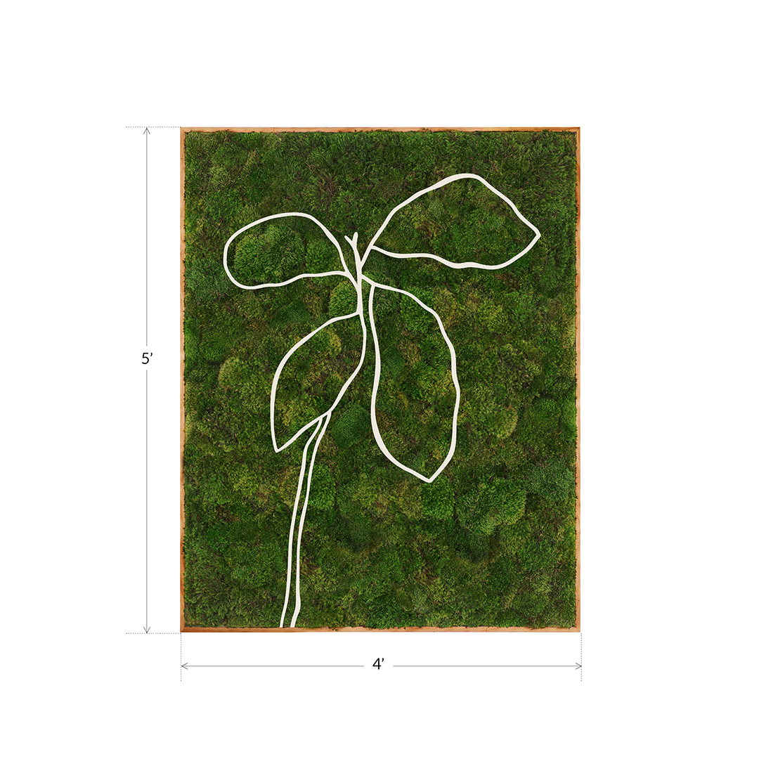 Mediterranean Series "Foliage II" (2024) 5' x 4' Plant the Future