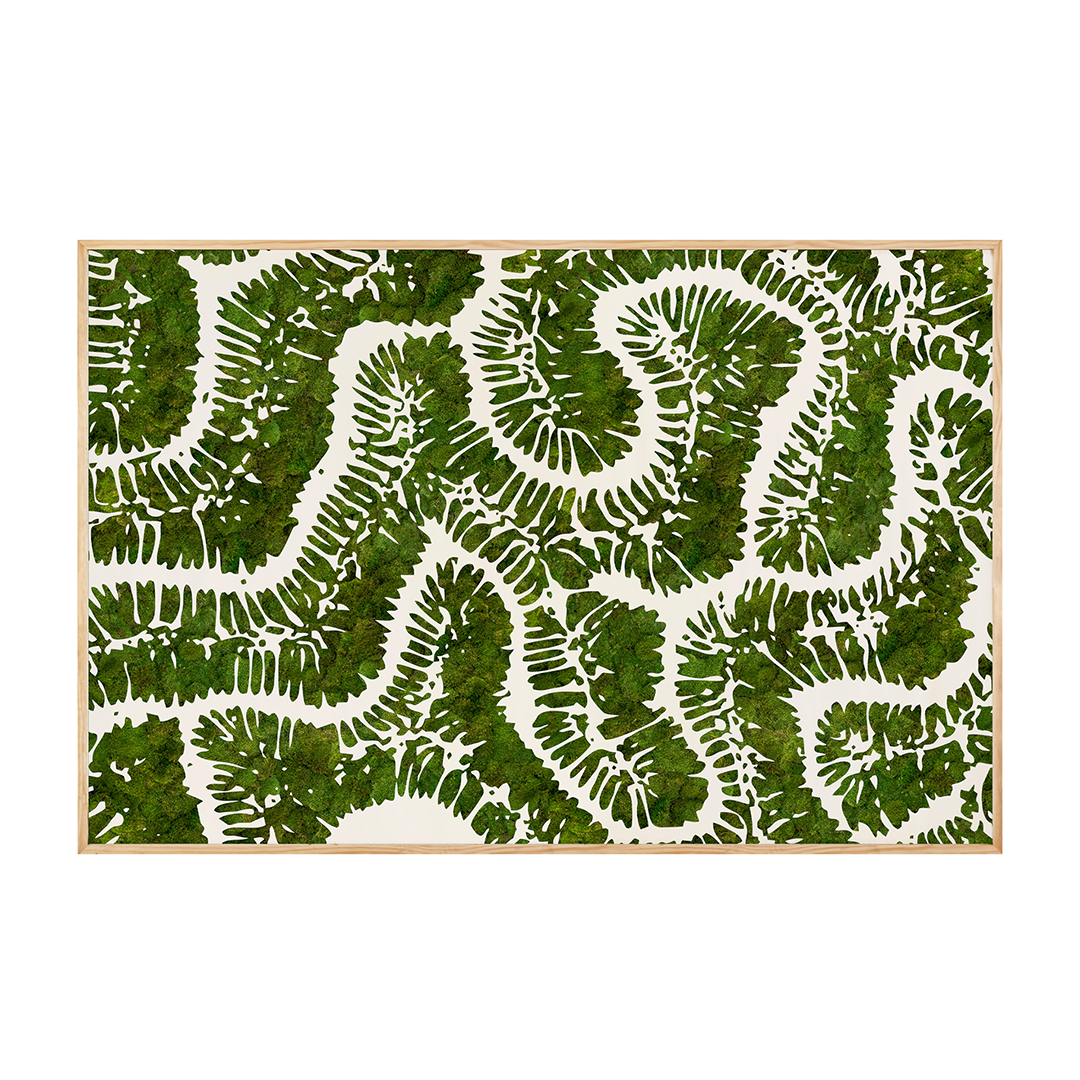 Moss Art - Coral Series No. 001 (6'x 4')