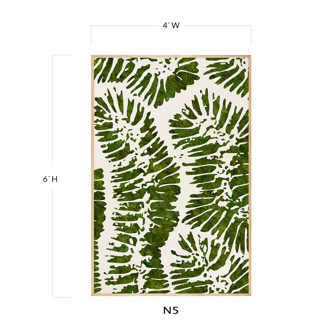 Moss Art - Coral Series No. 003 (6'x 4')