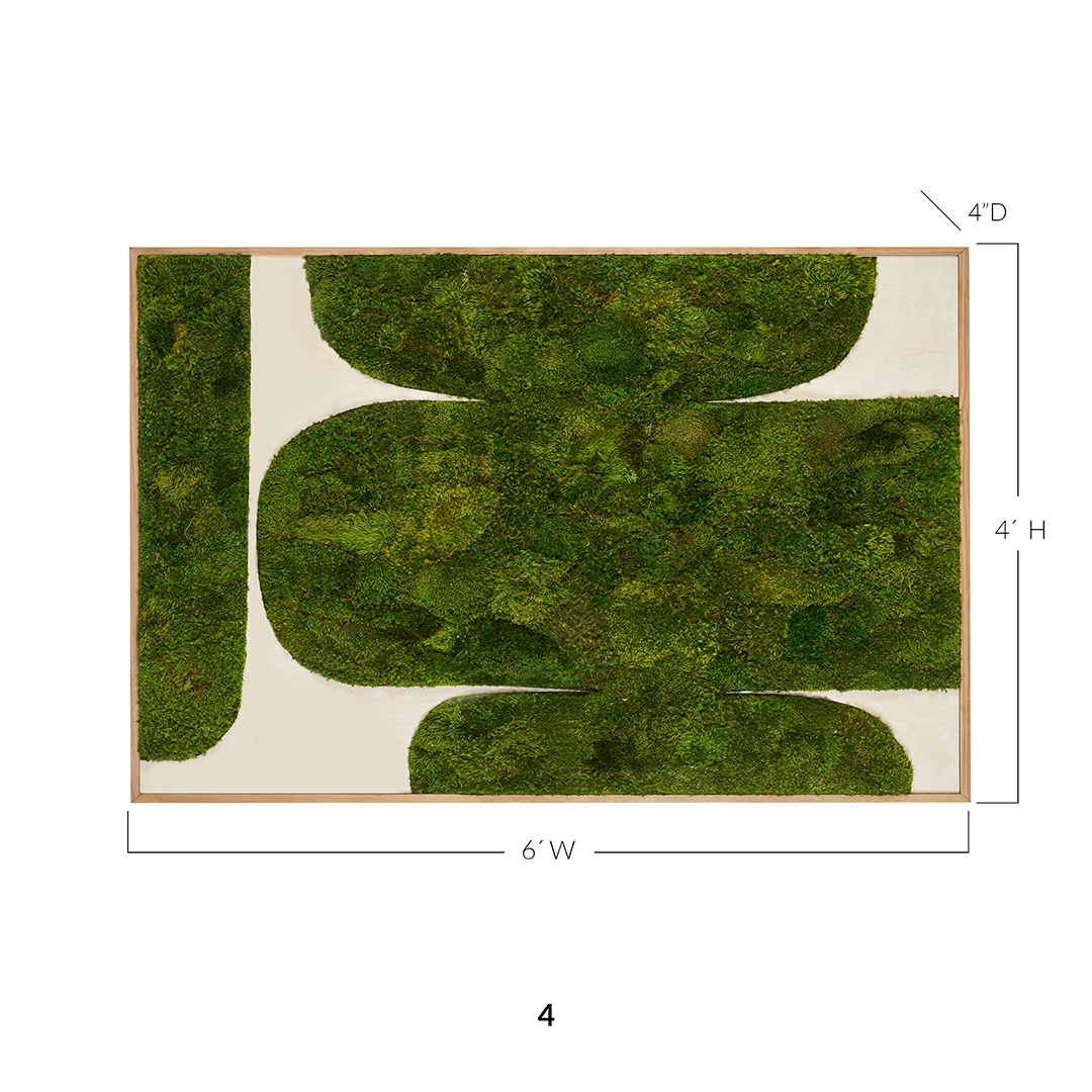 Moss Art - Abstract Series No. 018 (6' x 4')