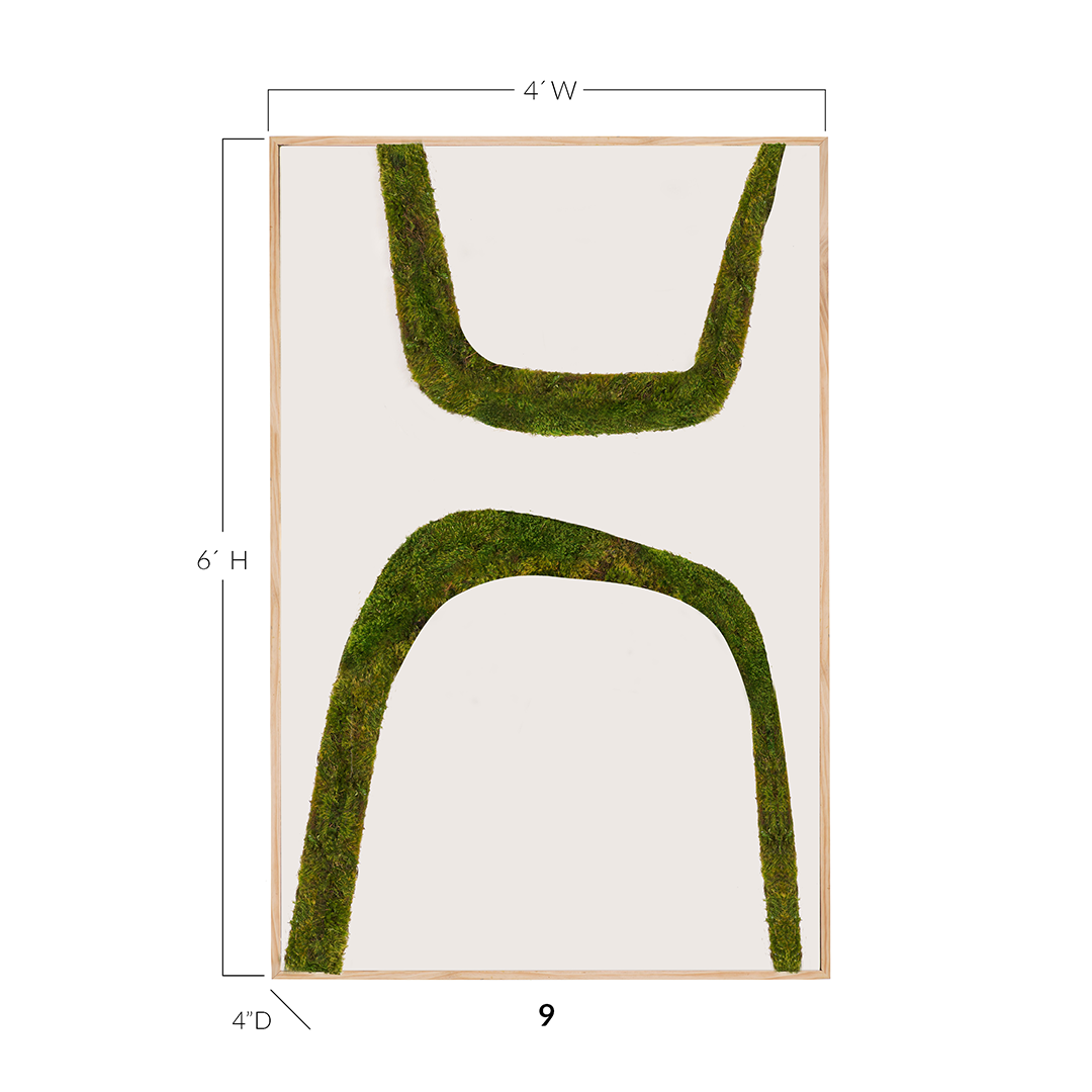 Moss Art - Abstract Series No. 021 (6' x 4')