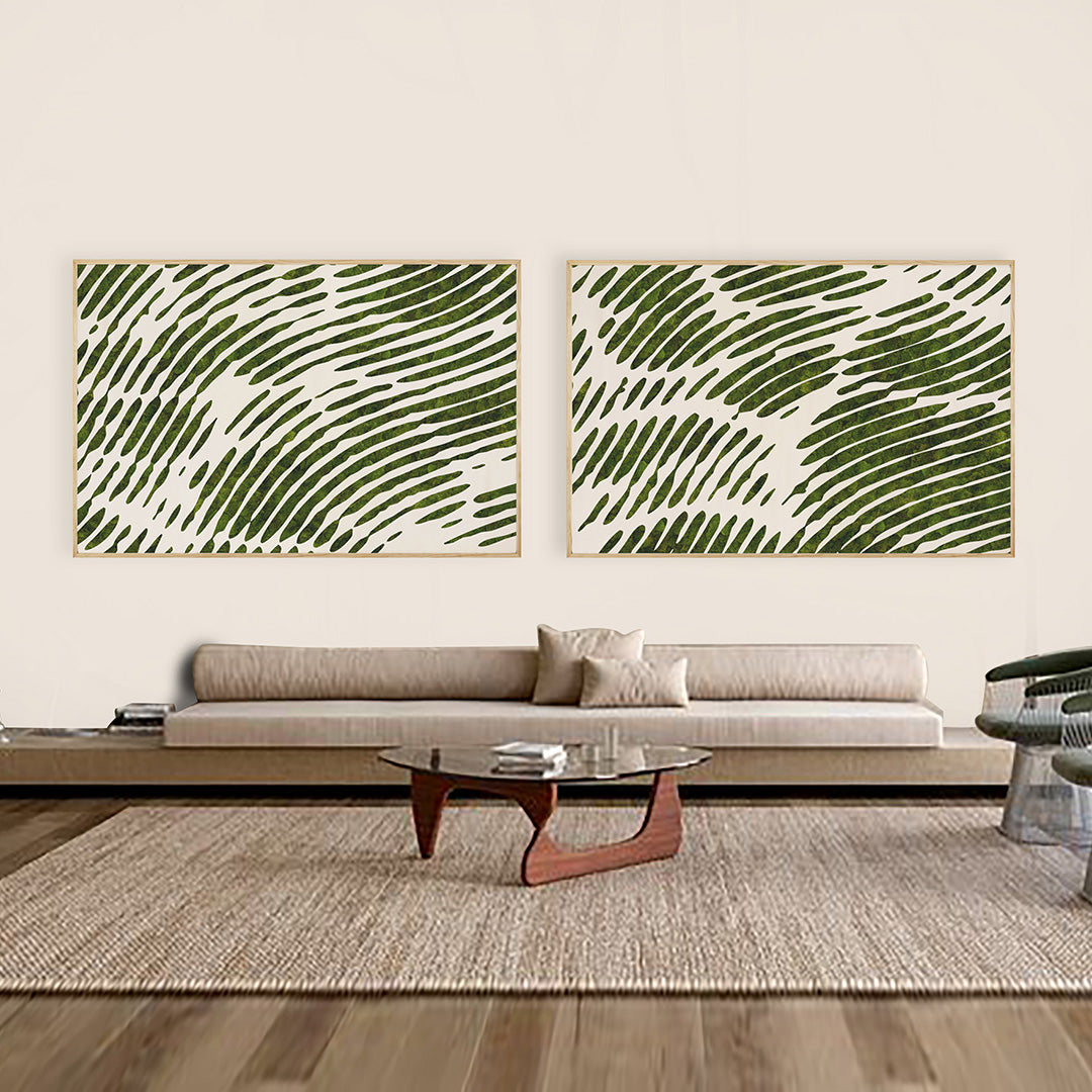 Moss Art - Aqua Series No. 001 (4'x 6')