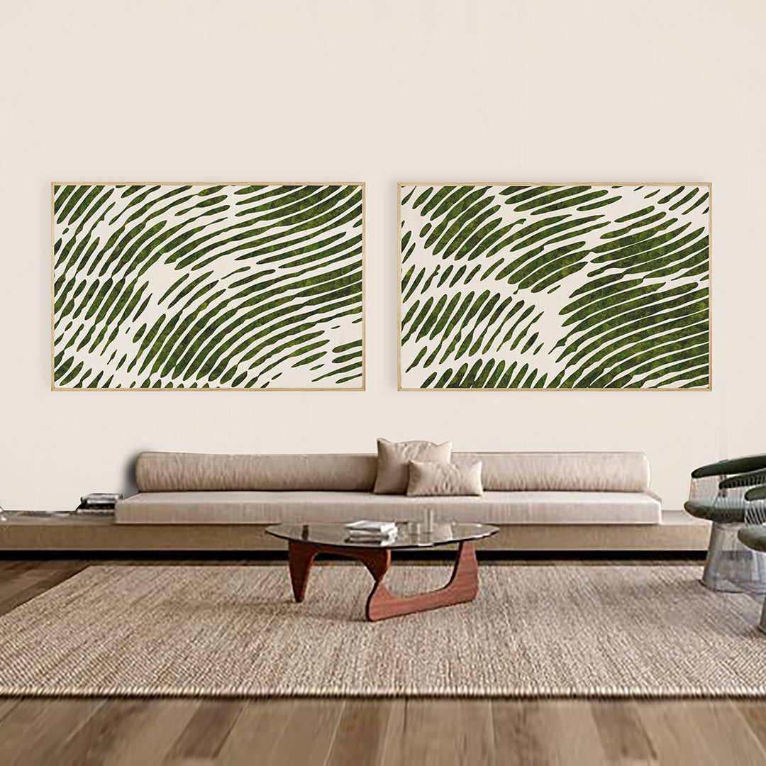 Moss Art - Aqua Series No. 002 (4'x 6')