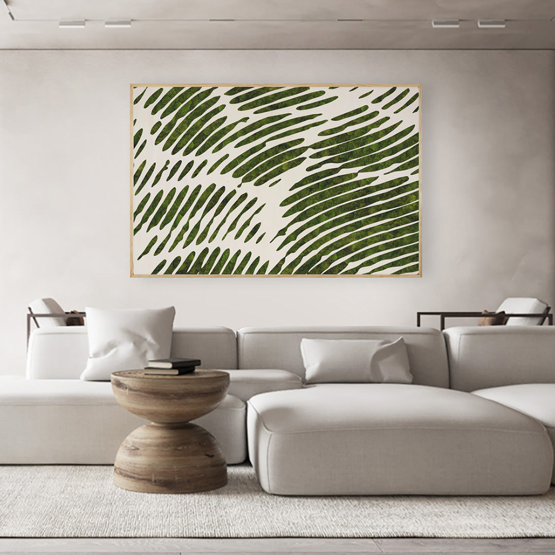 Moss Art - Aqua Series No. 002 (4'x 6')