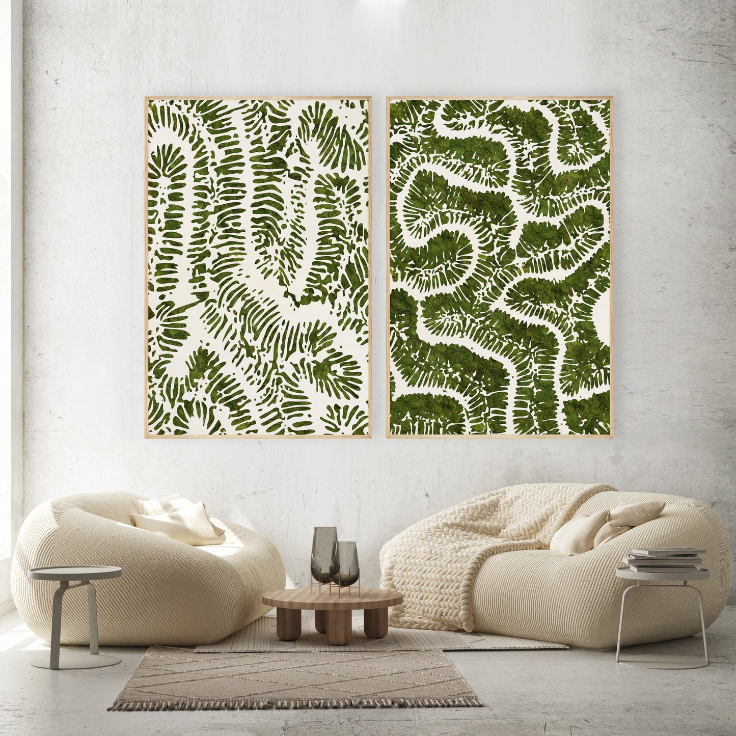 Moss Art - Coral Series No. 002 (6'x 4')