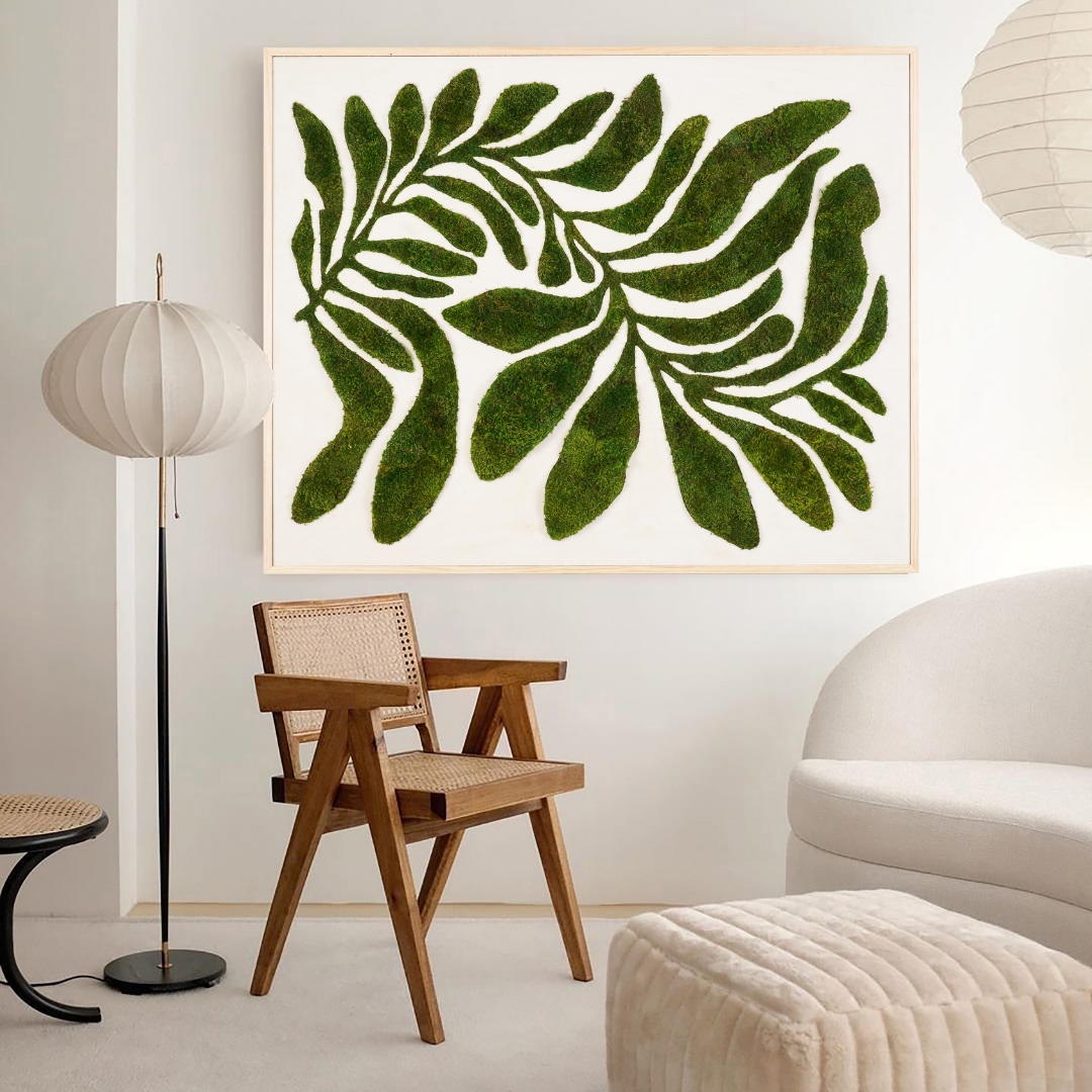 Moss Art - Botanic No. 4 (48"H x 60" W)