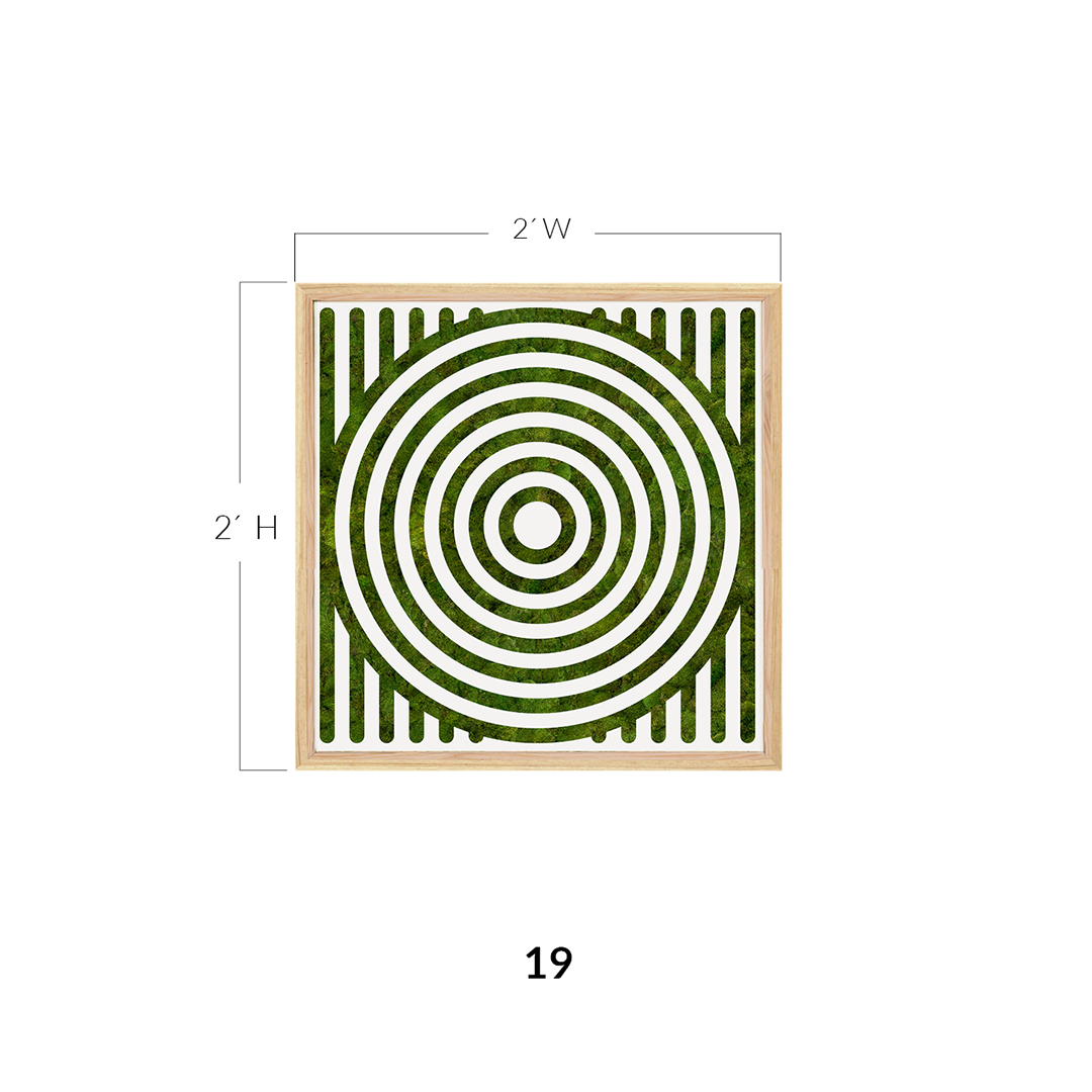 Moss Art - Optical Series No. 012 (2' x 2')