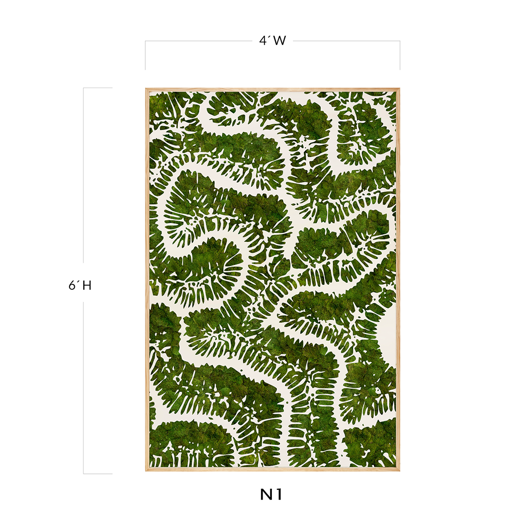 Moss Art - Coral Series No. 001 (6'x 4')