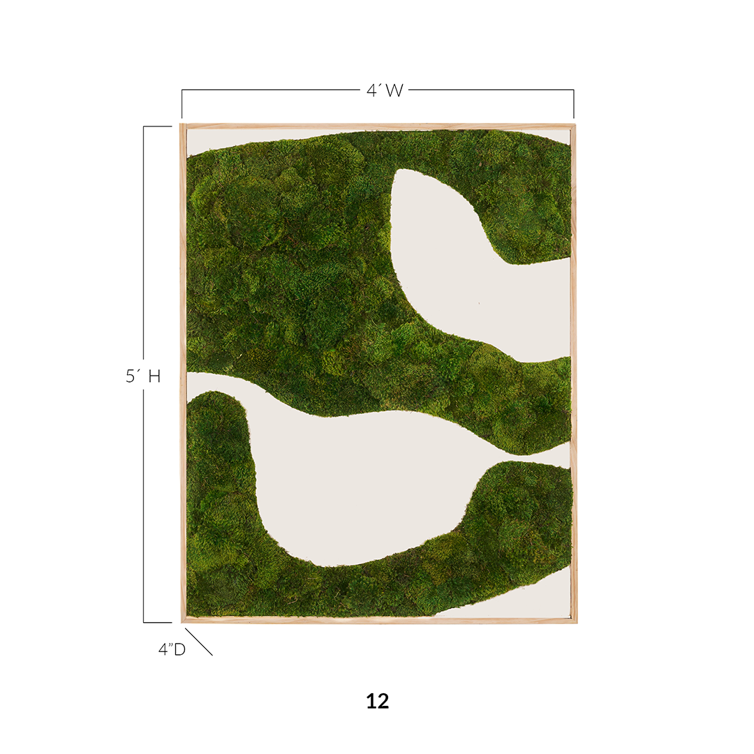 Moss Art - Abstract Series No. 038 (5' x 4')