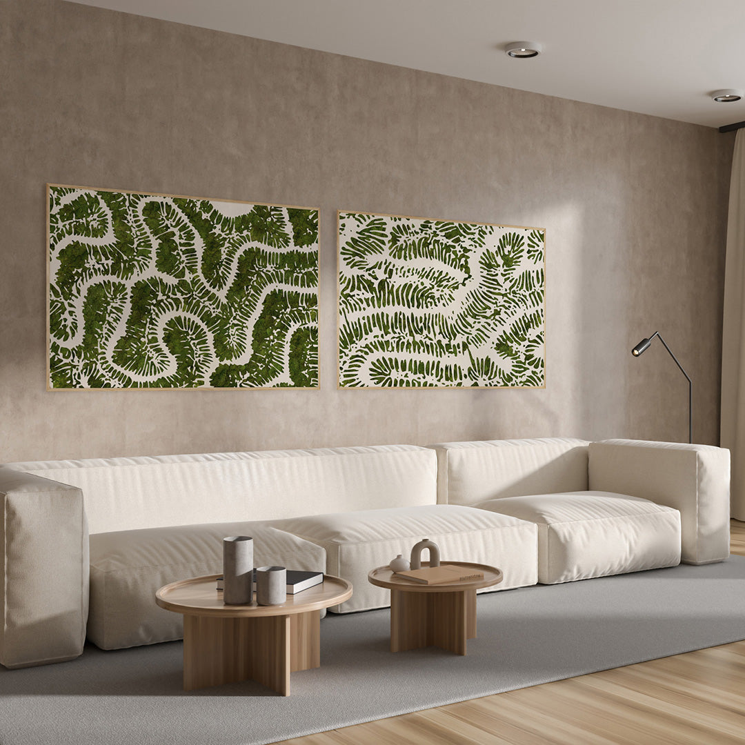 Moss Art - Coral Series No. 002 (6'x 4')