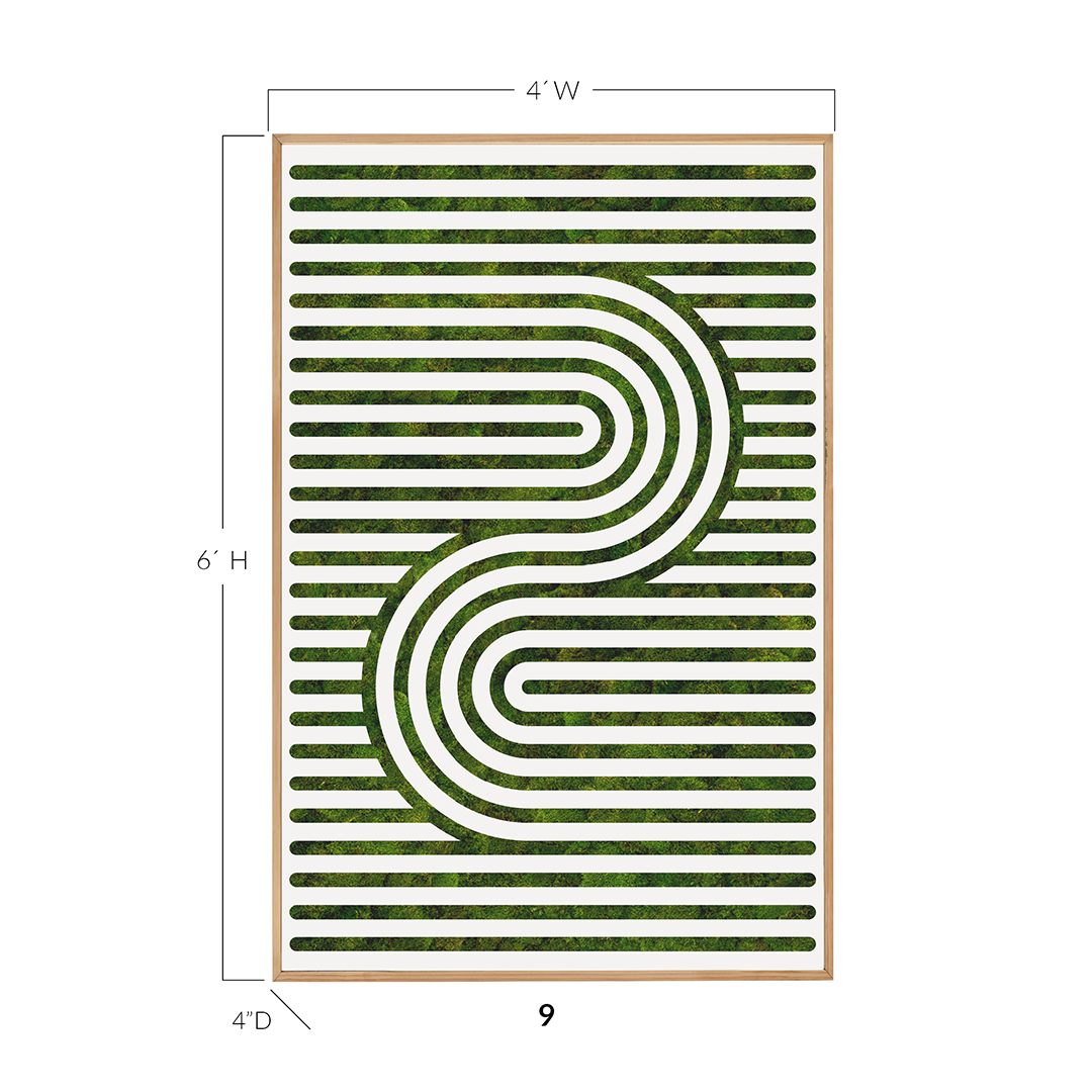 Moss Art - Optical Series No. 005 (6'x 4')
