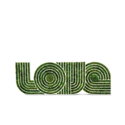 Retro Love Sign Medium (48" W x 16" H)