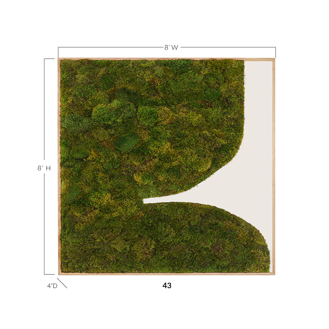 Moss Art - Abstract Series No. 002 (8' x 8')