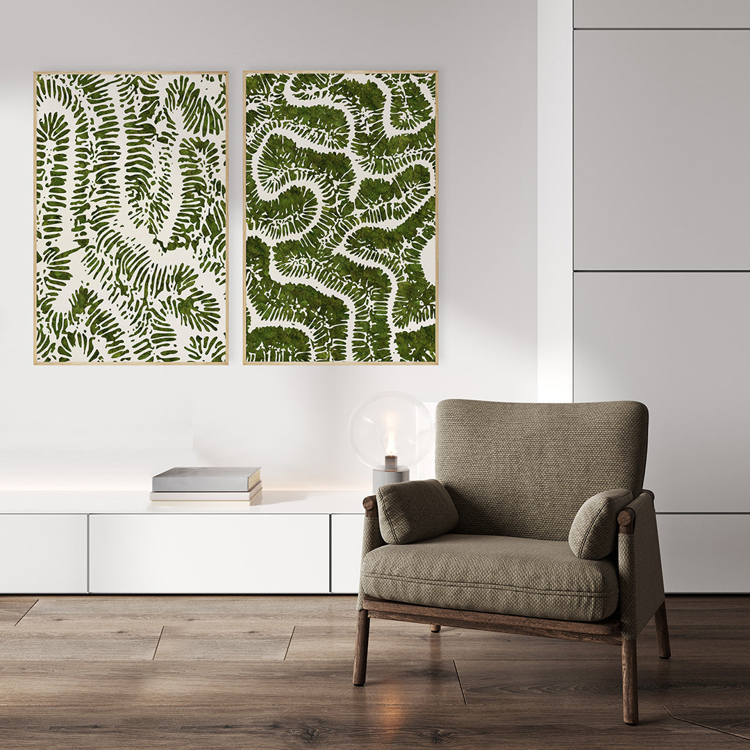 Moss Art - Coral Series No. 001 (6'x 4')