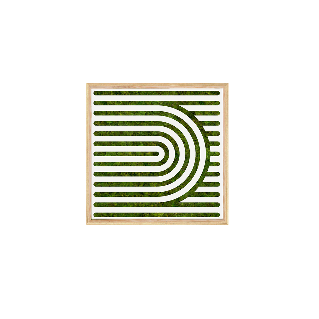 Moss Art - Optical Series No. 010 (2' x 2')