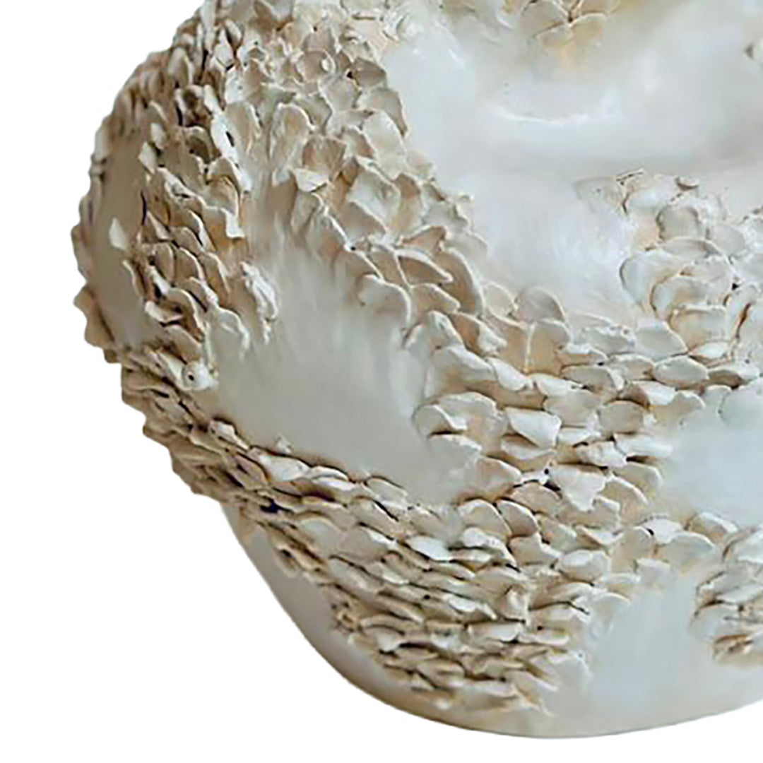 Ancient Sea White Vase 2 by Consuelo Becerra