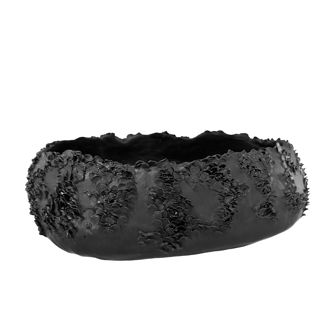 Ancient Sea Black Oval by Consuelo Becerra