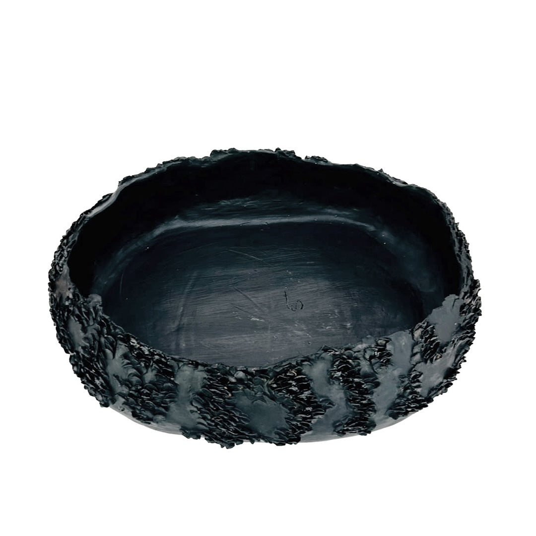 Ancient Sea Black Oval by Consuelo Becerra