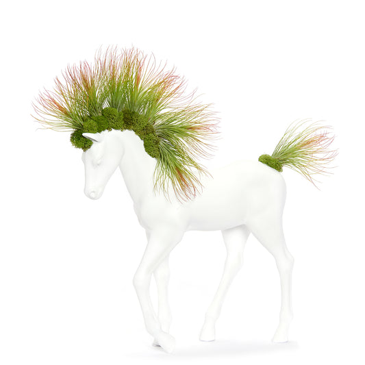 Upcycled Toy Horse Figurine - Small Walking