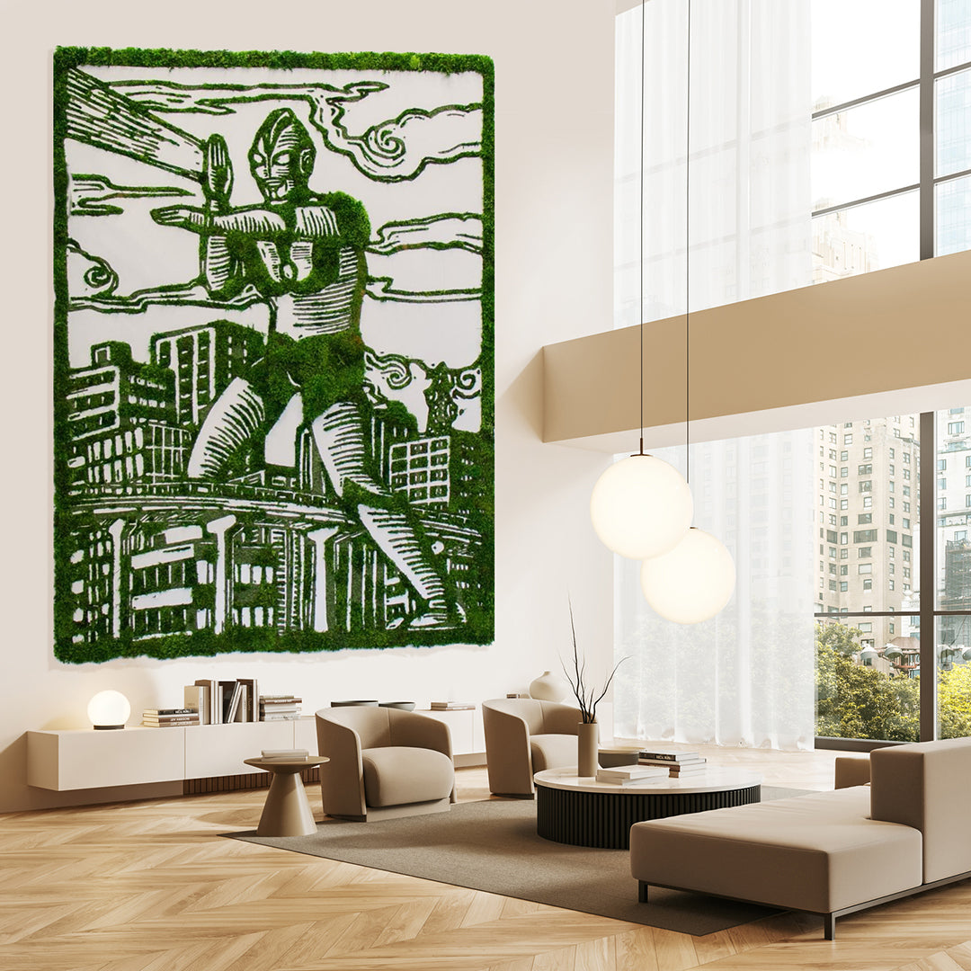 Ultraman (2018) - Brian Reedy + Plant the Future Collaboration (6' x 4.5')