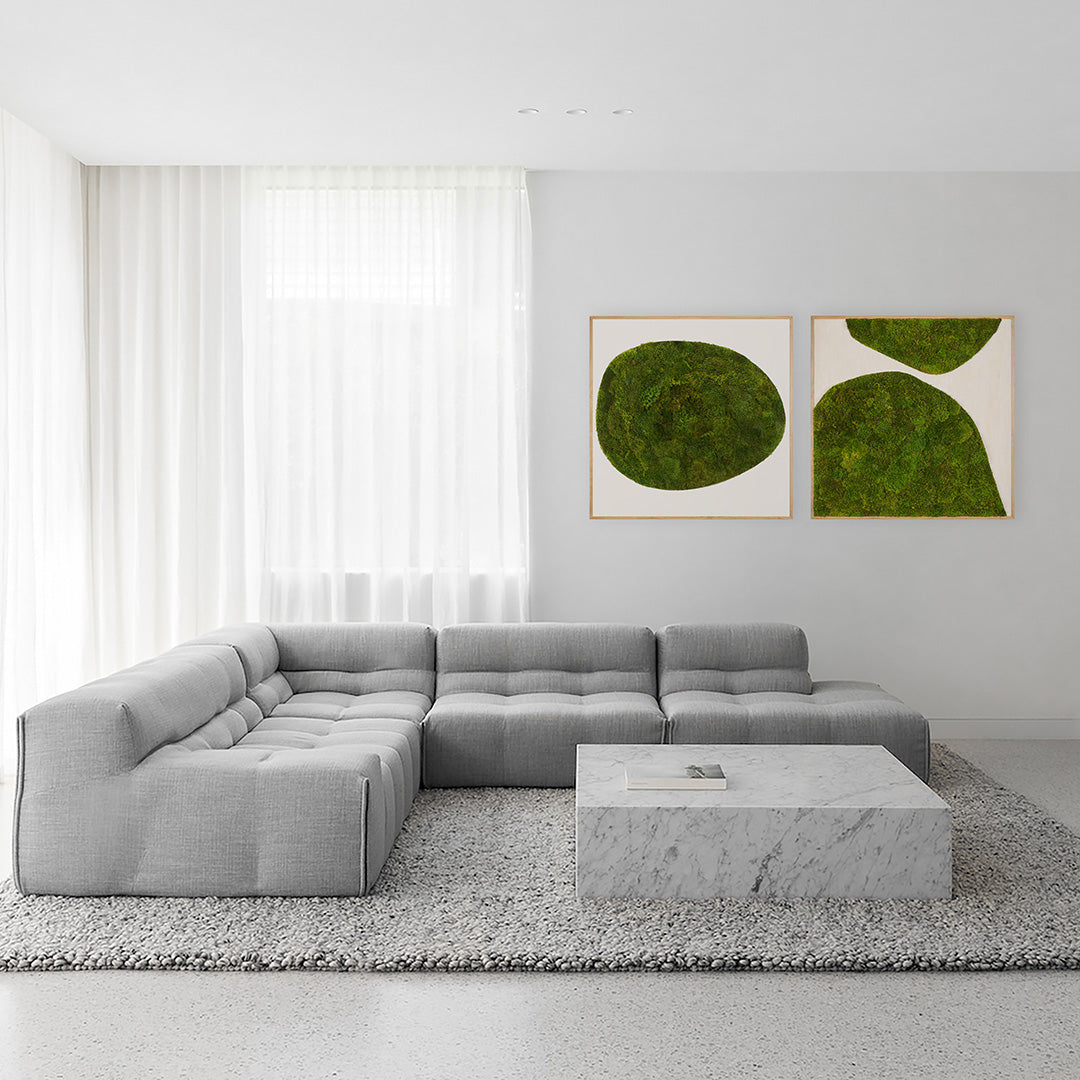 Moss Art - Abstract Series No. 028 (4' x 4') 