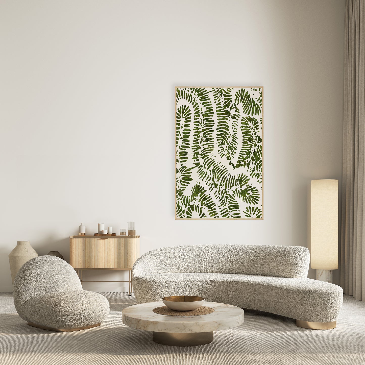 Moss Art - Coral Series No. 002 (6'x 4')