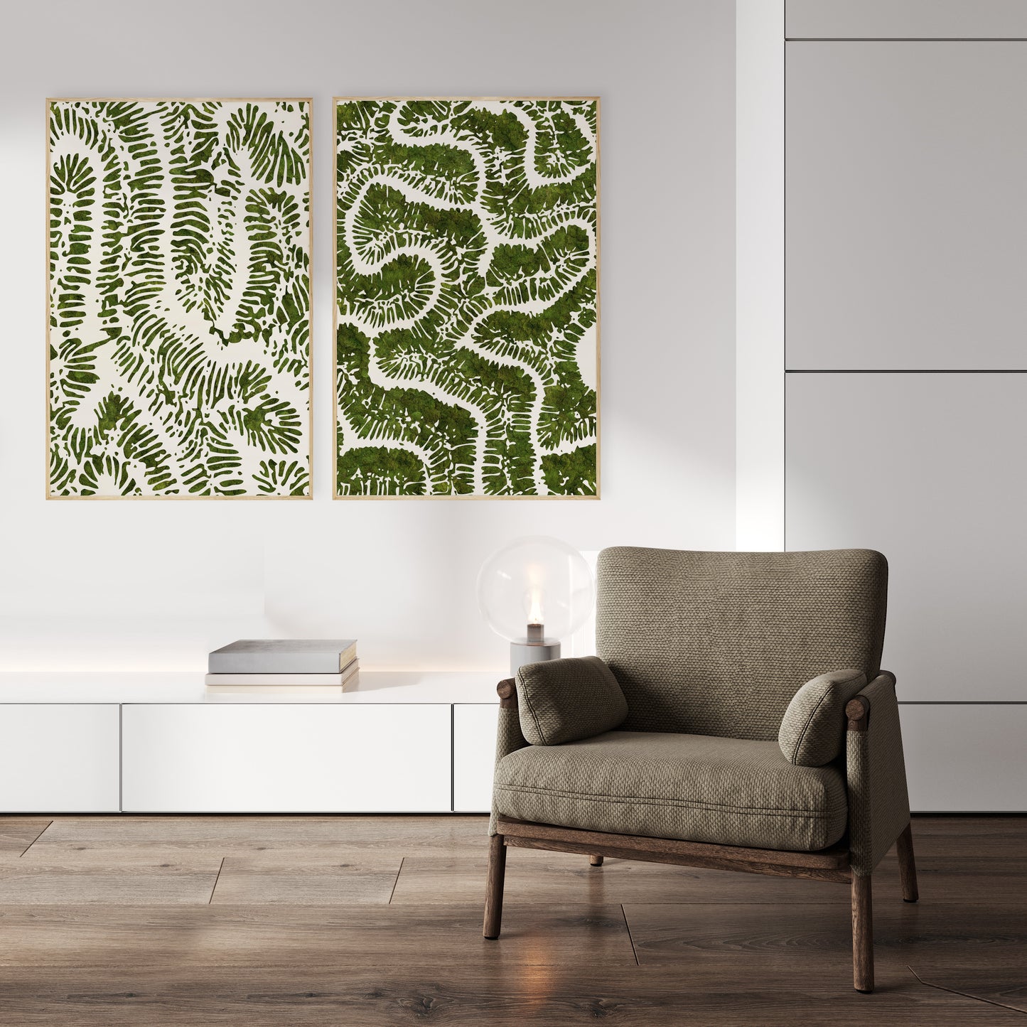 Moss Art - Coral Series No. 002 (6'x 4')